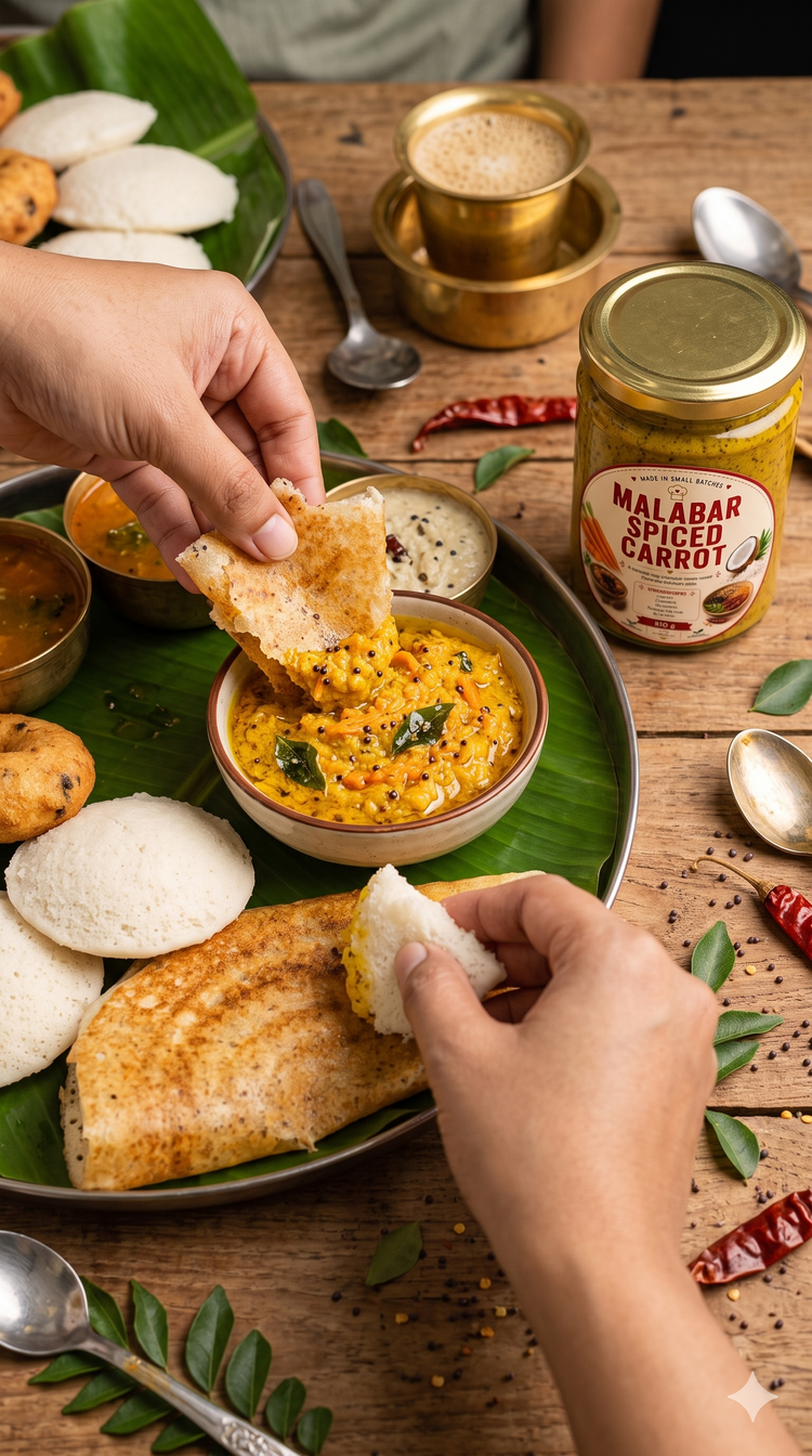 Malabar Spiced Carrot serving idea